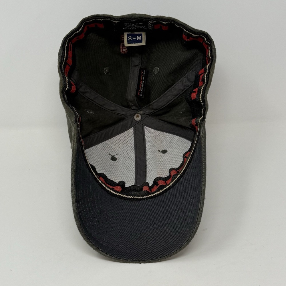 Vintage Volcom Flexfit Baseball Hat Cap Embroidered‎ Size S/M Gray Green - Picture 7 of 9